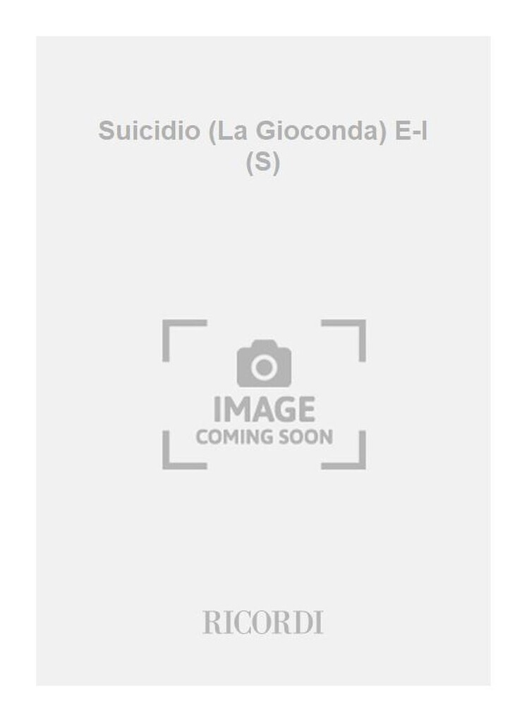 Suicidio (La Gioconda) E-I (S)